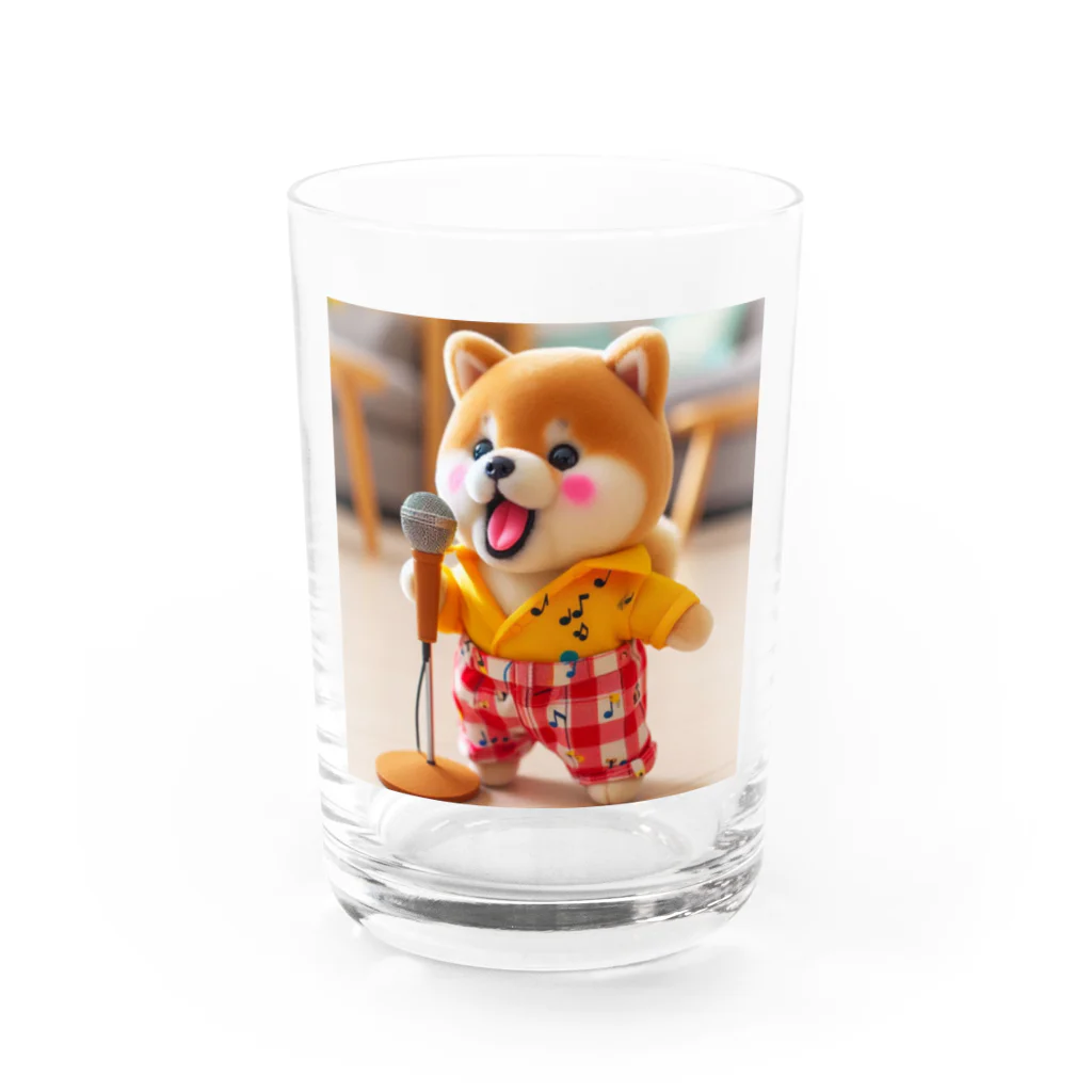 dcgnori／ワンコ画像の歌うワンコ、１ Water Glass :front