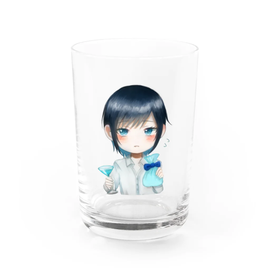 乾杯がーるずSHOPのKanpaiGirl「ホワイトデーちゃん」グラス Water Glass :front