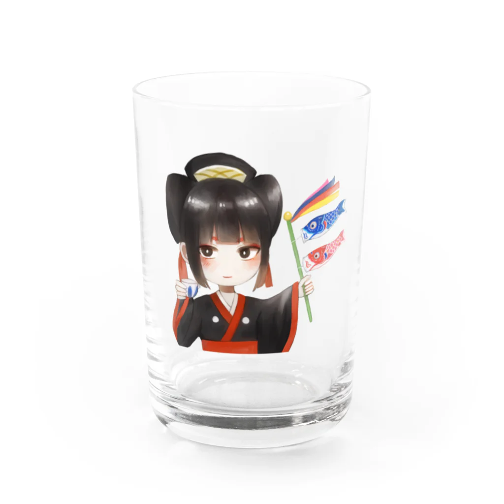 乾杯がーるずSHOPのKanpaiGirl「弁天こいのぼりちゃん」グラス Water Glass :front