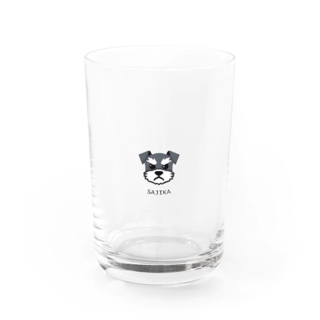 SAJIKAのSAJIKA　ミニチュアシュナウザー　Angry　Ver Water Glass :front