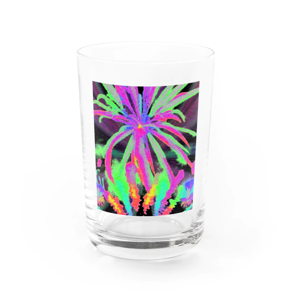 水草のおしゃれな花火 Water Glass :front