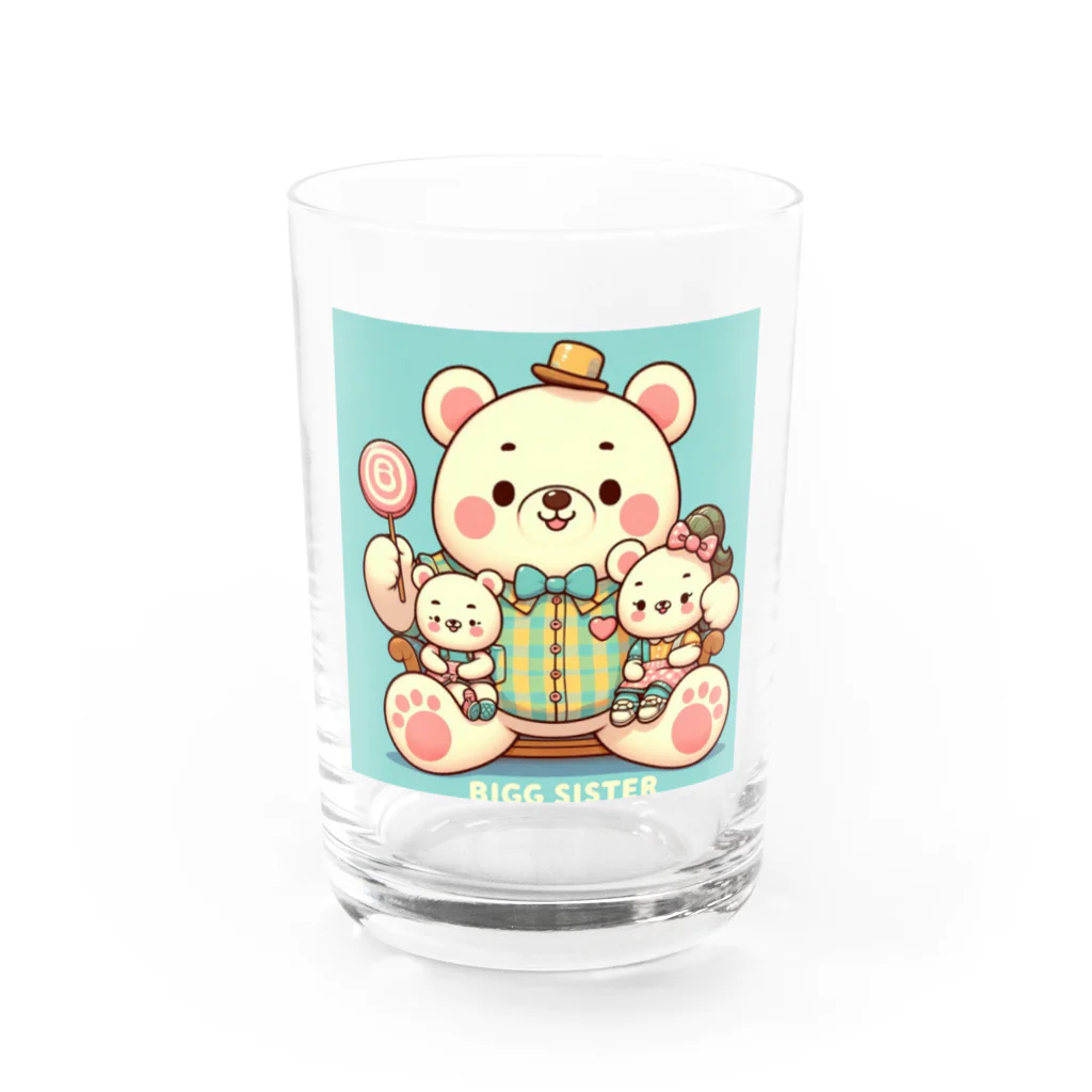 masayang12のクマさん Water Glass :front