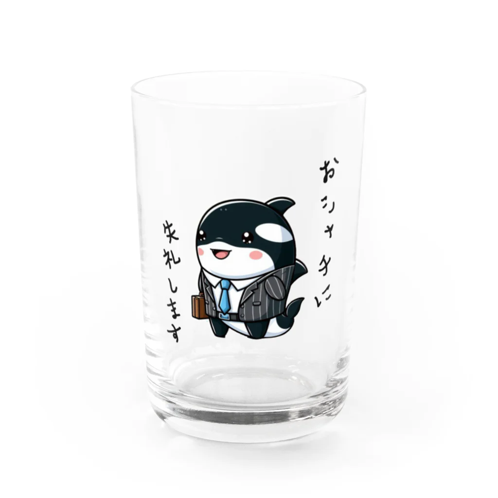 †魚虎†のしゃちリーマン Water Glass :front