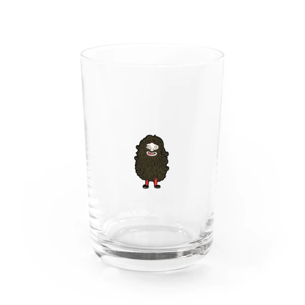 8890のモジャモジャ Water Glass :front