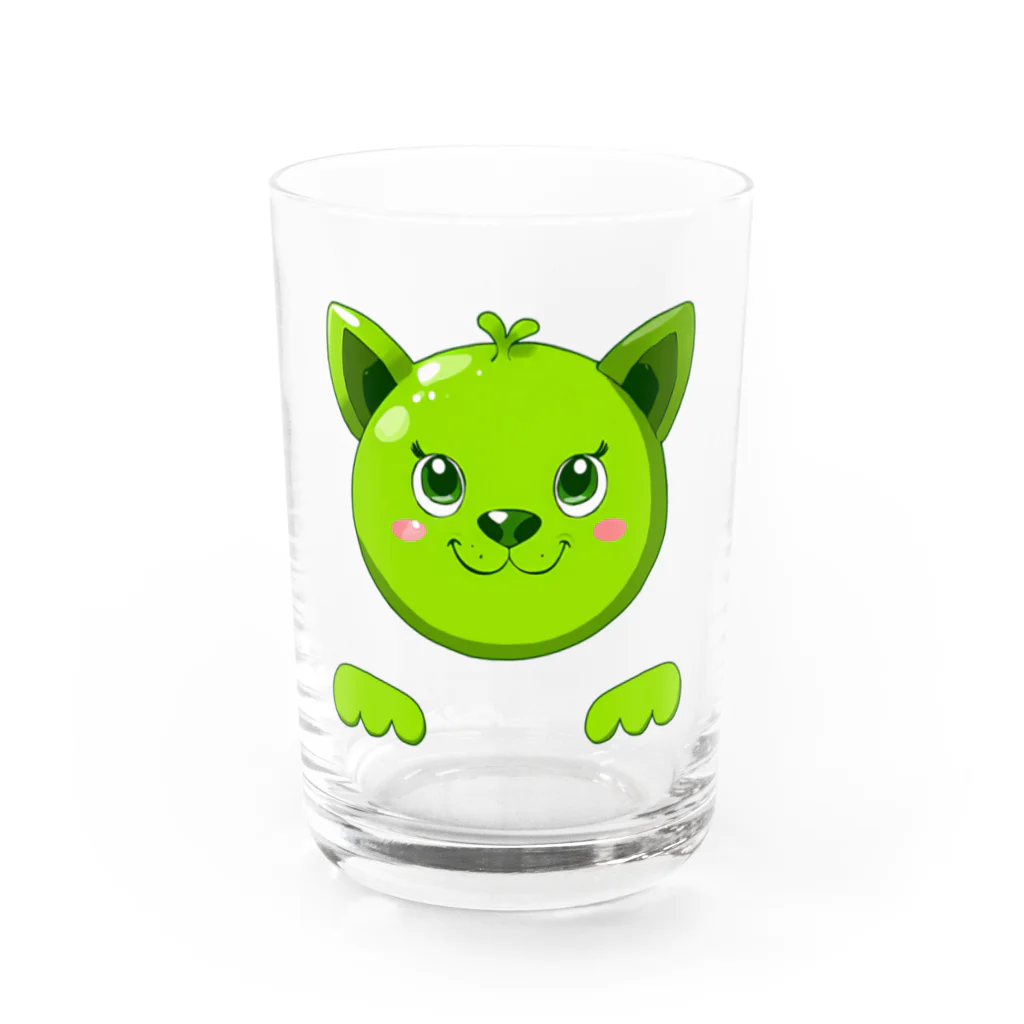 もんすたあのわんだふるぐりーん Water Glass :front