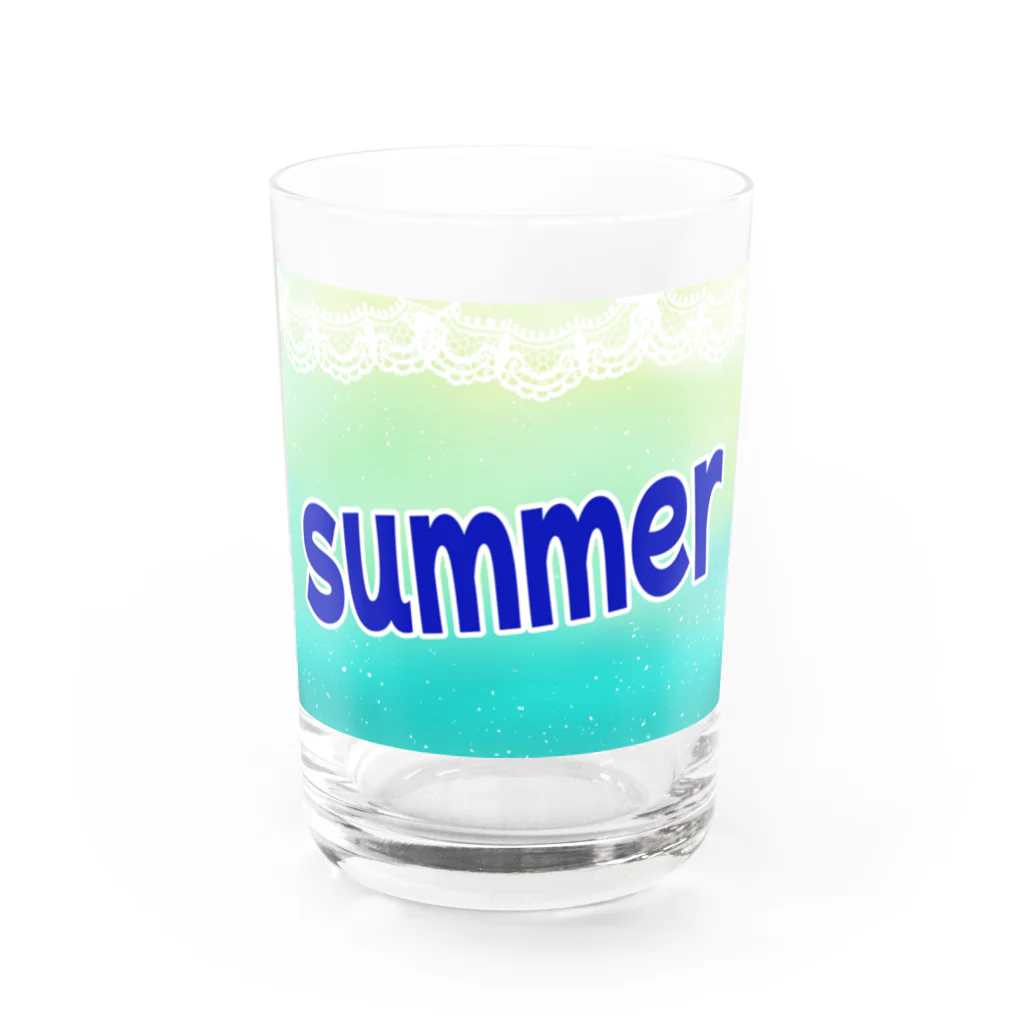 atelier_lapislazuliの夏メロンソーダ Water Glass :front