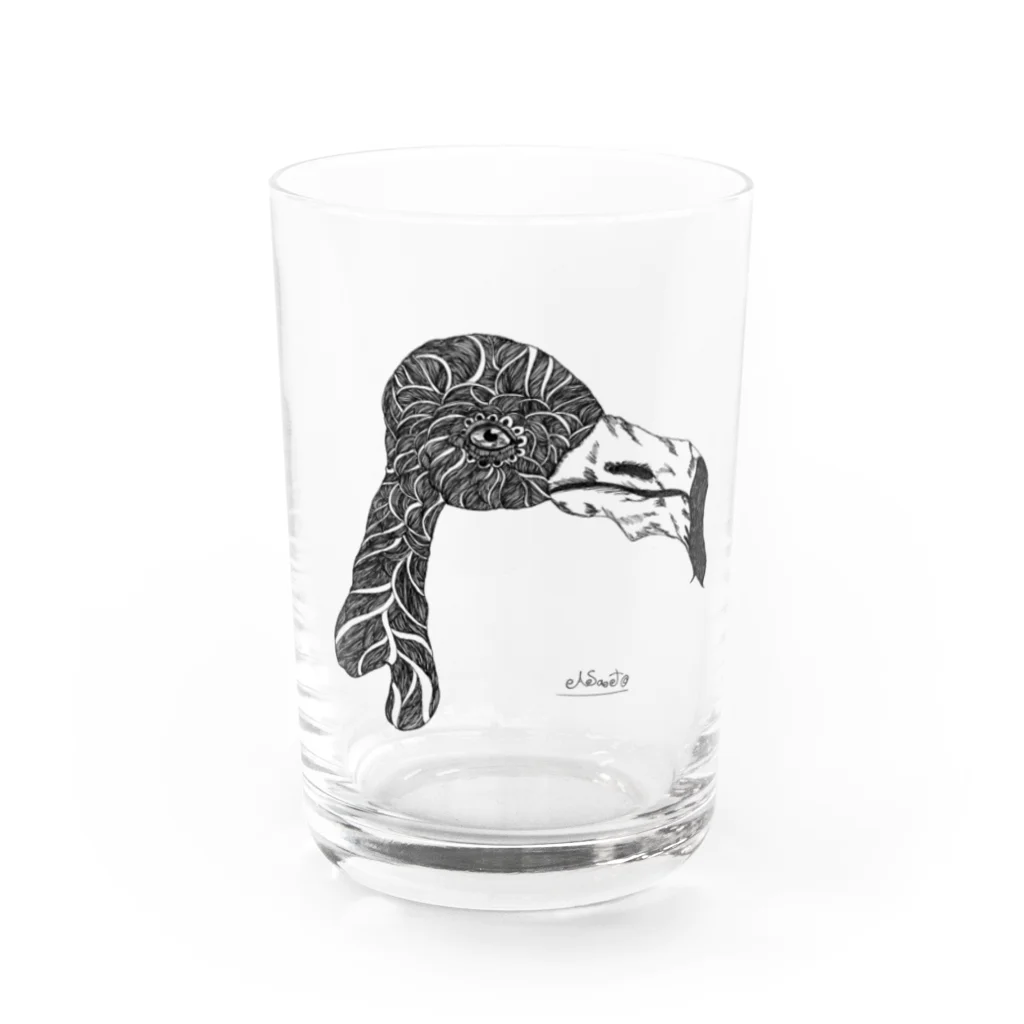 BLACKSHEEP のflamingo Water Glass :front