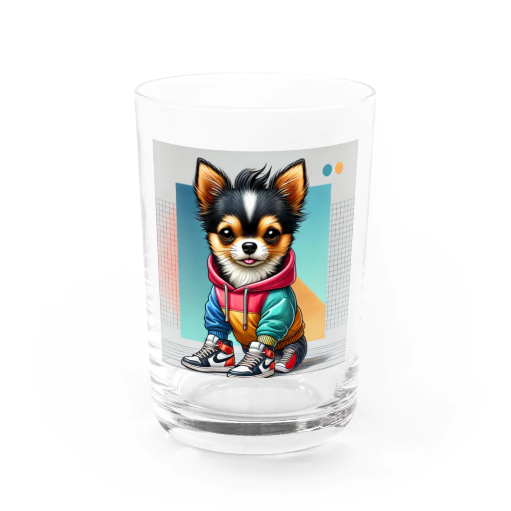 こてつのお店のこてつ Water Glass :front