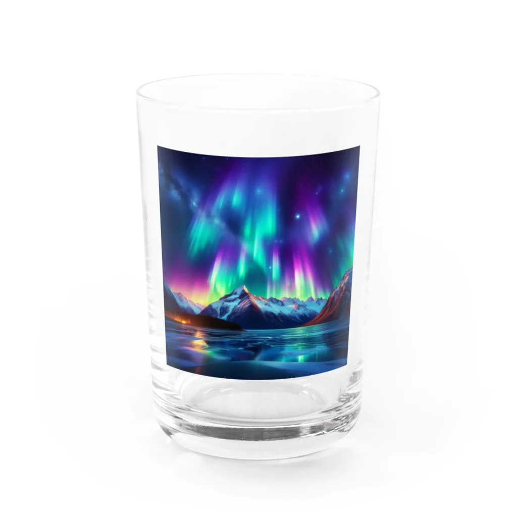 yuriseのオーロラグッズ Water Glass :front