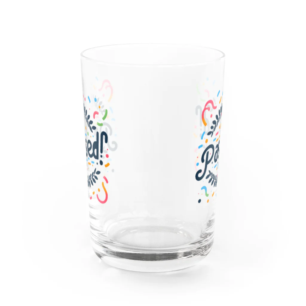 わっしょいの合格PASSED Water Glass :front