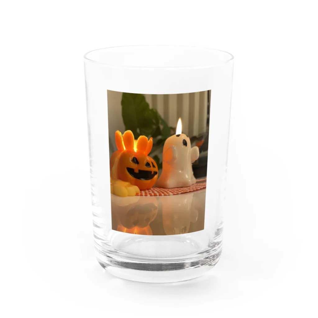 ほがぴーのハロウィンキャンドル Water Glass :front