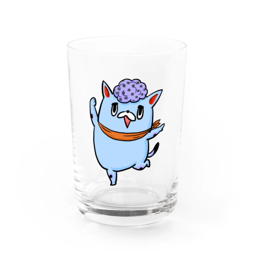 hoghornの招き猫 Water Glass :front