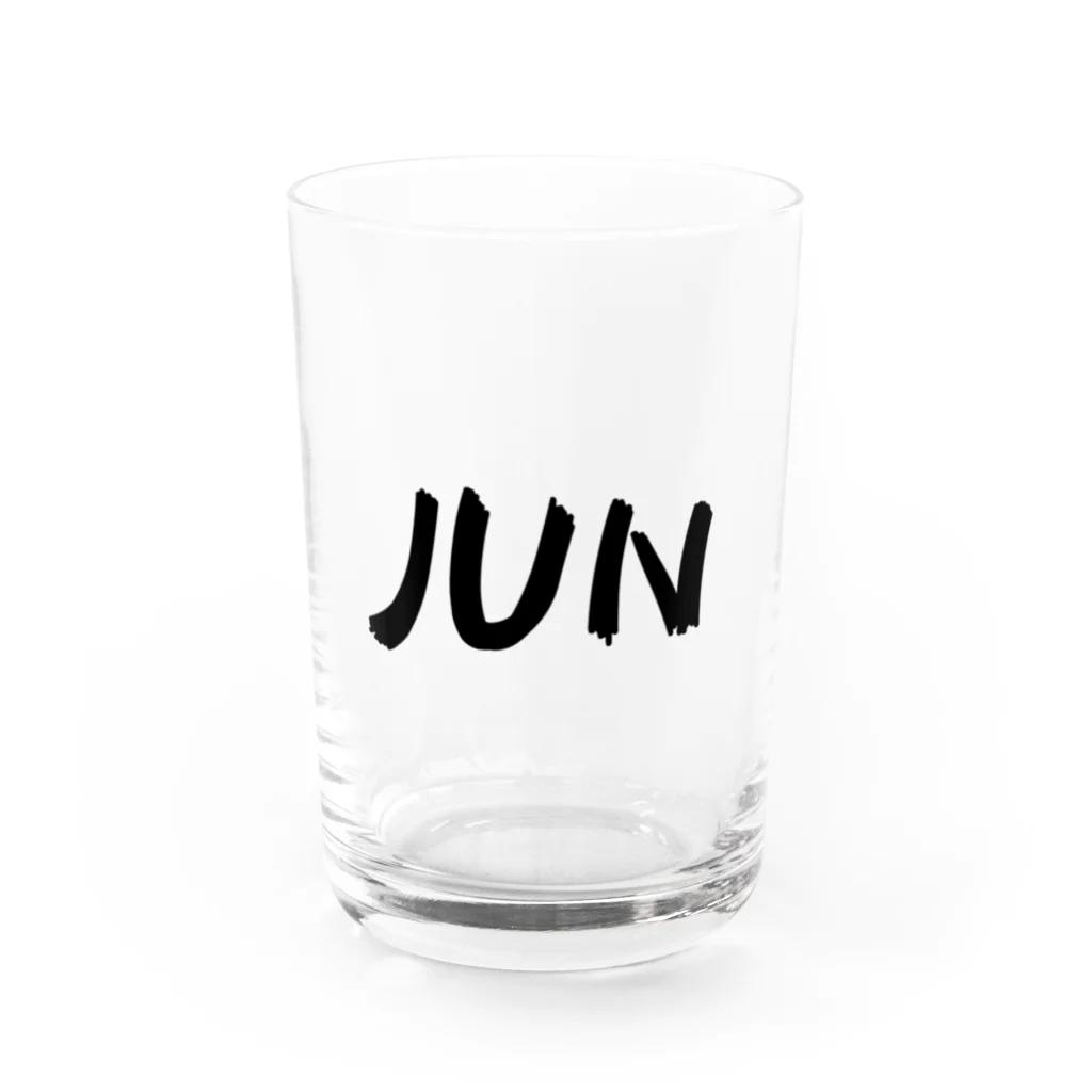 画用紙うどんのJun3 Water Glass :front