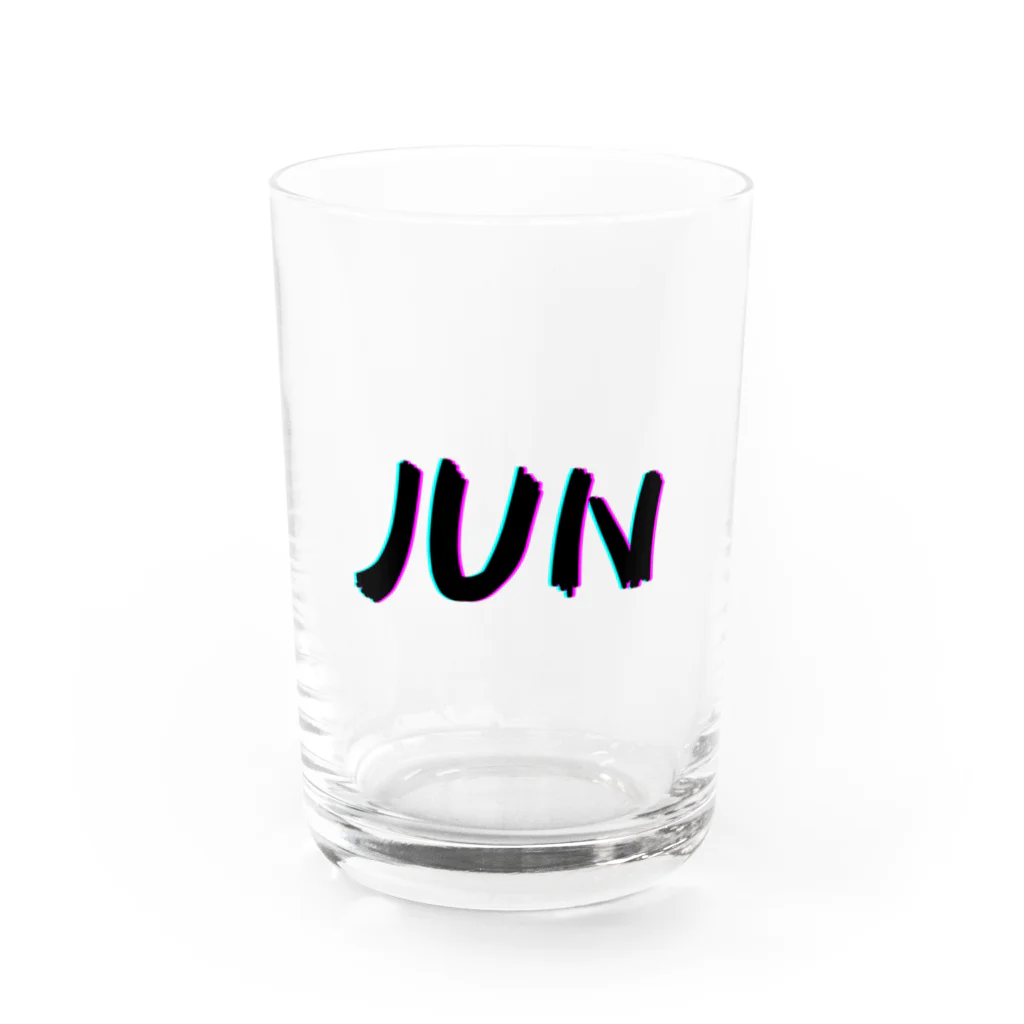 画用紙うどんのJun3 Water Glass :front