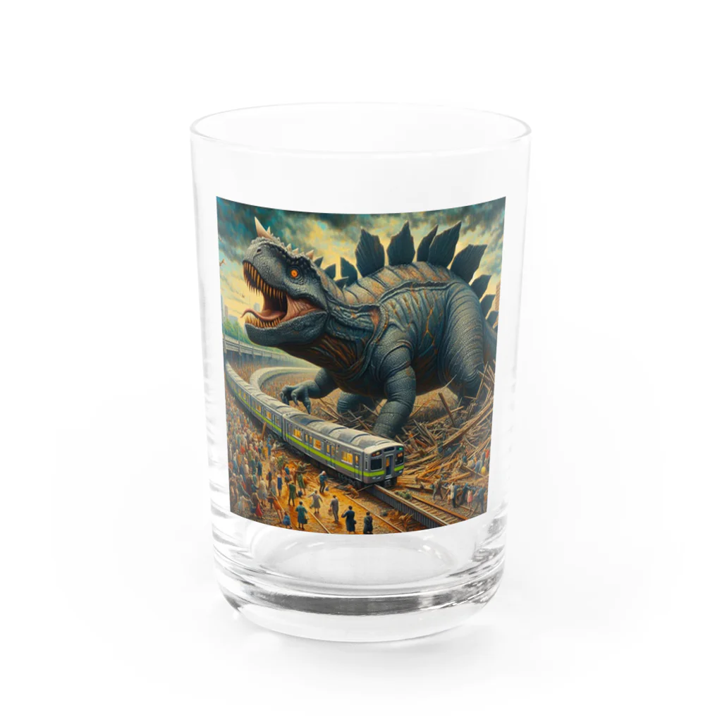 やるか、やらぬか？本人次第の恐竜にはなれなかった Water Glass :front