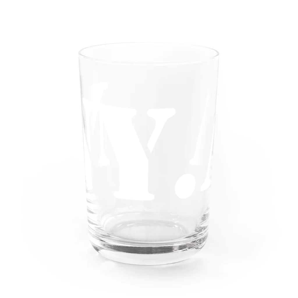 LUNARHOLIC STOREのエヌワイドットエー(通称「ニャ」) ・白 Water Glass :front