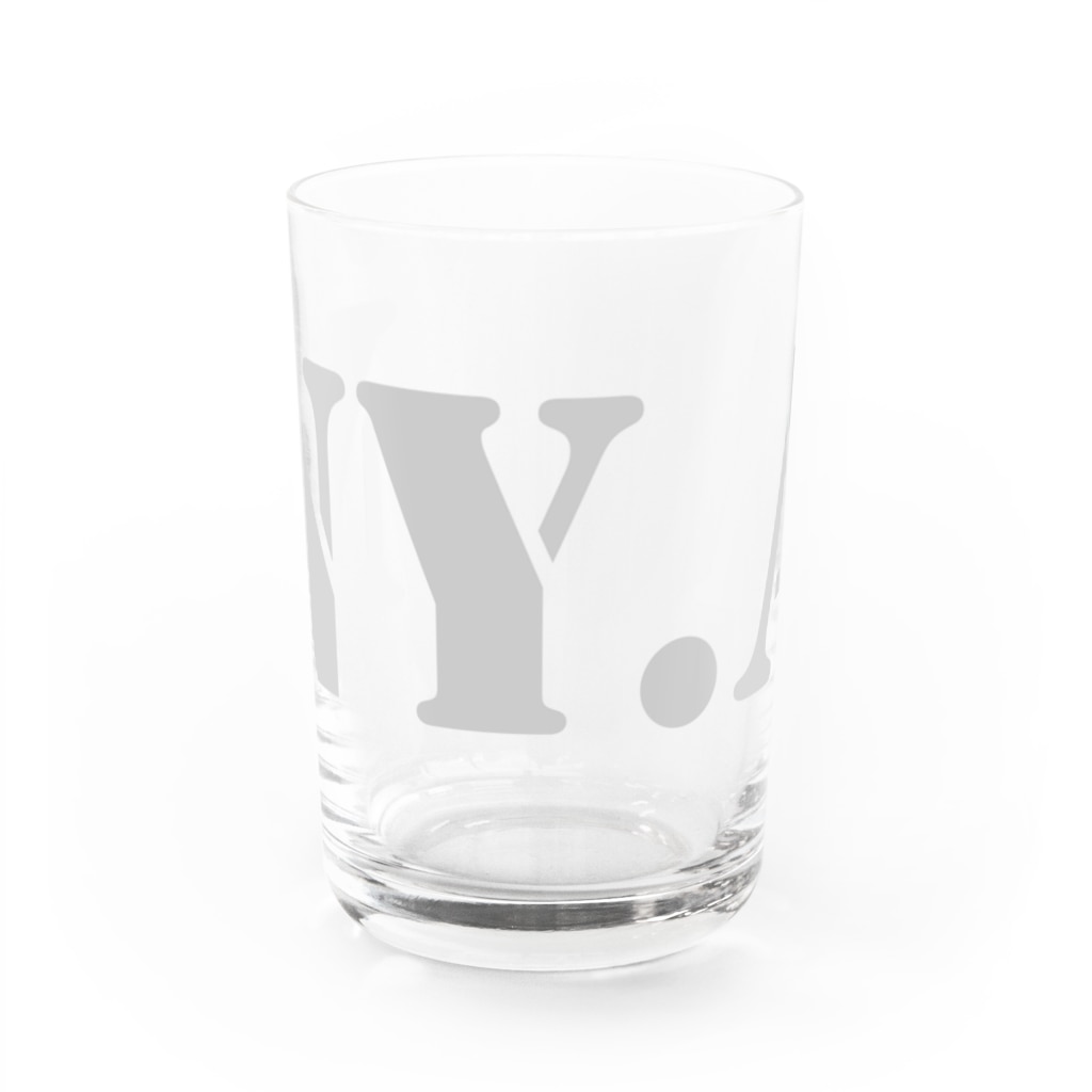 LUNARHOLIC STOREのエヌワイドットエー(通称「ニャ」) ・ライトグレー Water Glass :front