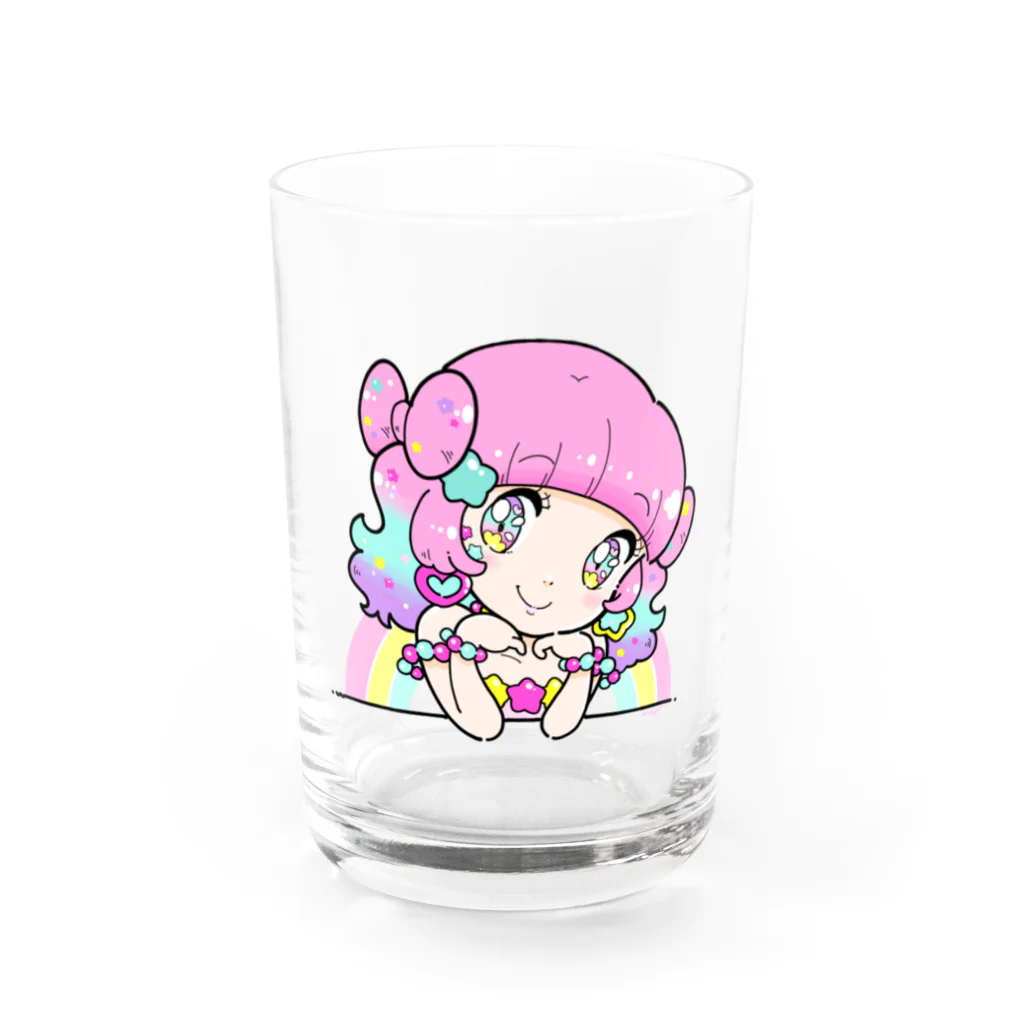  mogのわたあめちゃん Water Glass :front