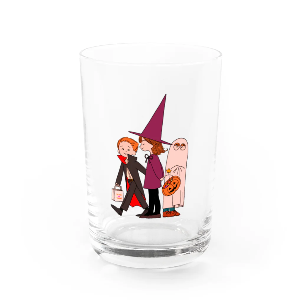 よのおみせのtrick or treat Water Glass :front