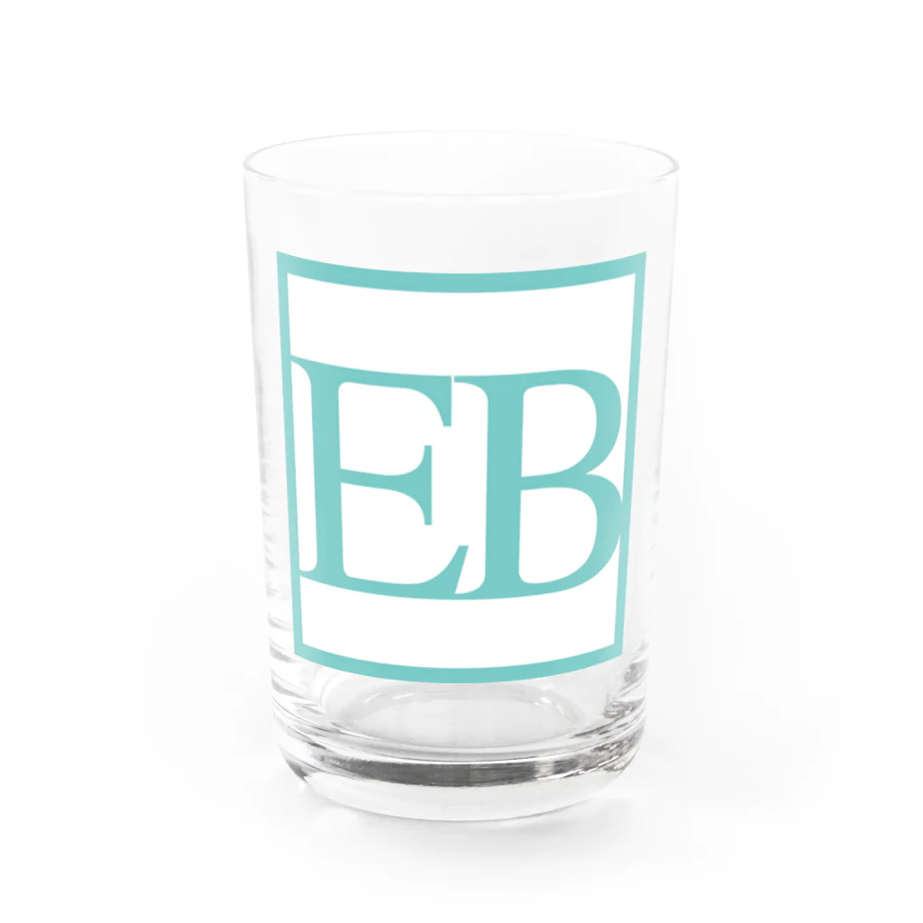 ユミオカ、どっと混む。の四角いEB Water Glass :front