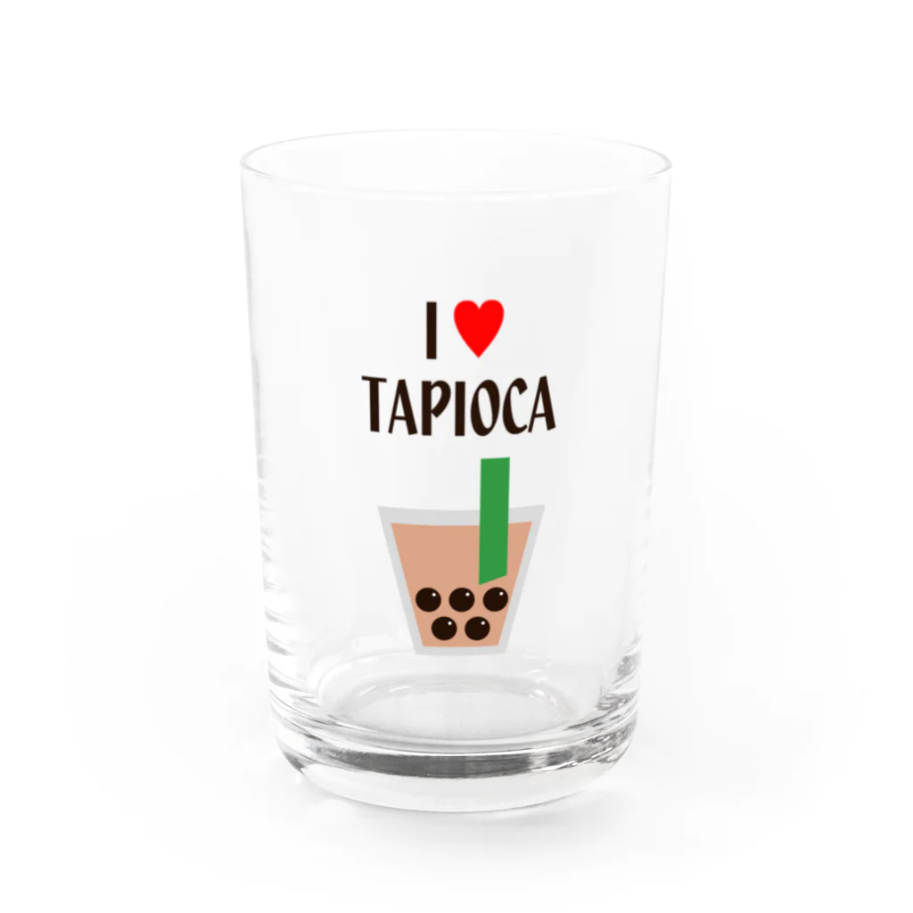 れなしやのI♥TAPIOCA Water Glass :front