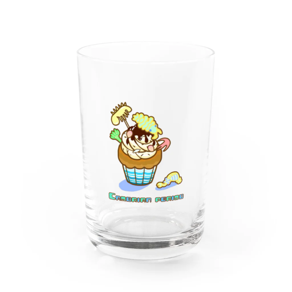 角竜堂のカンブリア紀カップケーキ Water Glass :front