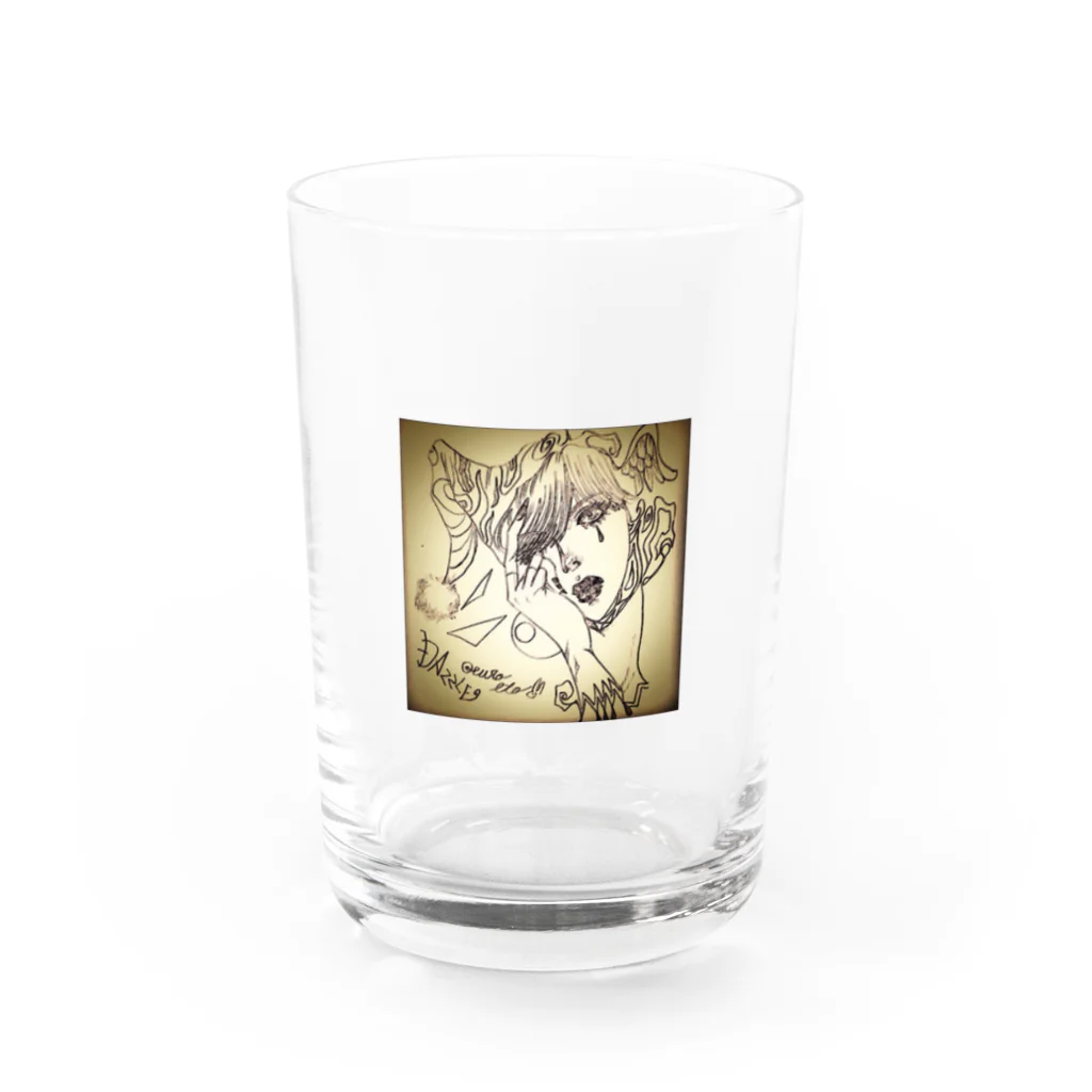 江藤ユーロ⭐️方喰朱音のDazzleぐちゃぐちゃver Water Glass :front