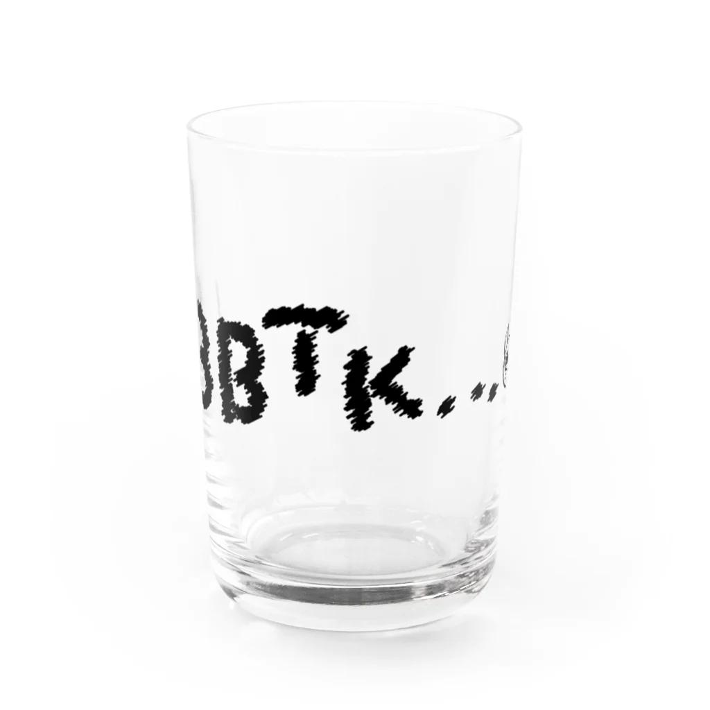 BBTKのBBTK ロゴ クロ グラス前面