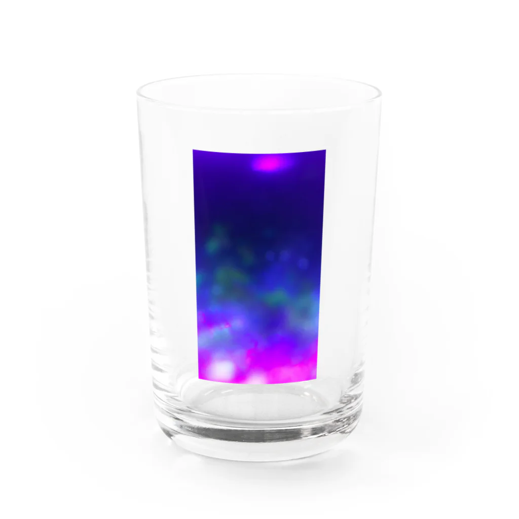 P→ONのむらさきうねうね Water Glass :front