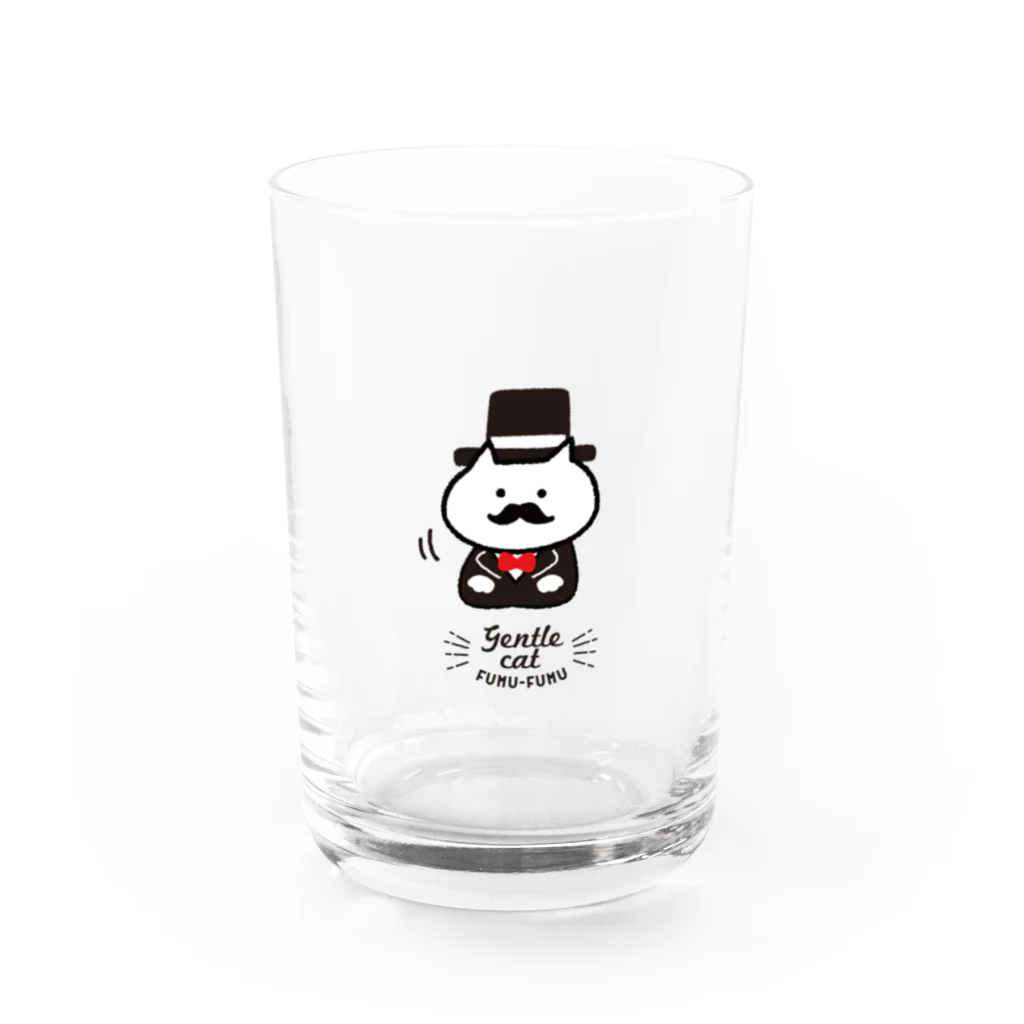 ぽんぽこショップのふむふむジェントル Water Glass :front