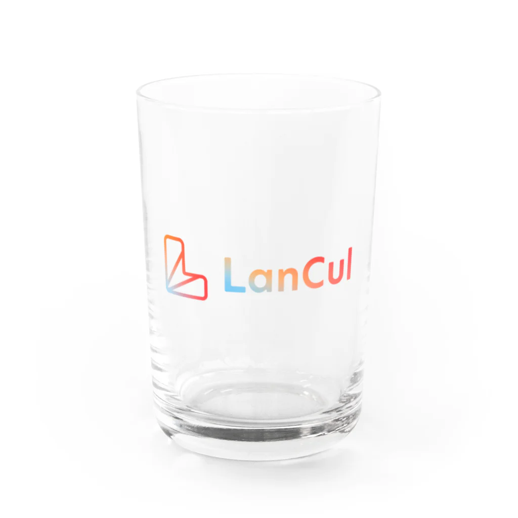 LanCul英会話のLanCulグッズ(ロゴ赤) グラス前面