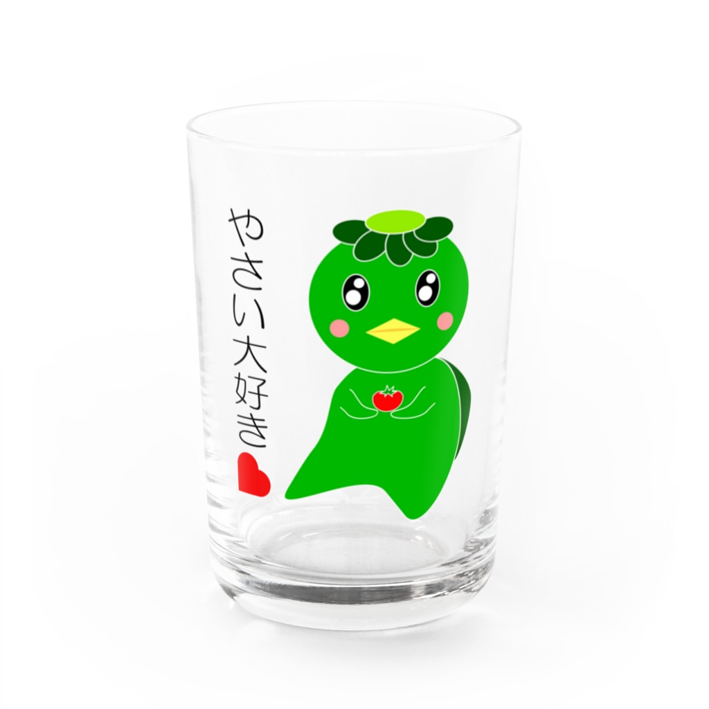 PY Kobo Yuko’ｓ Galleryのやさい大好き！かっぱのカピー Water Glass :front