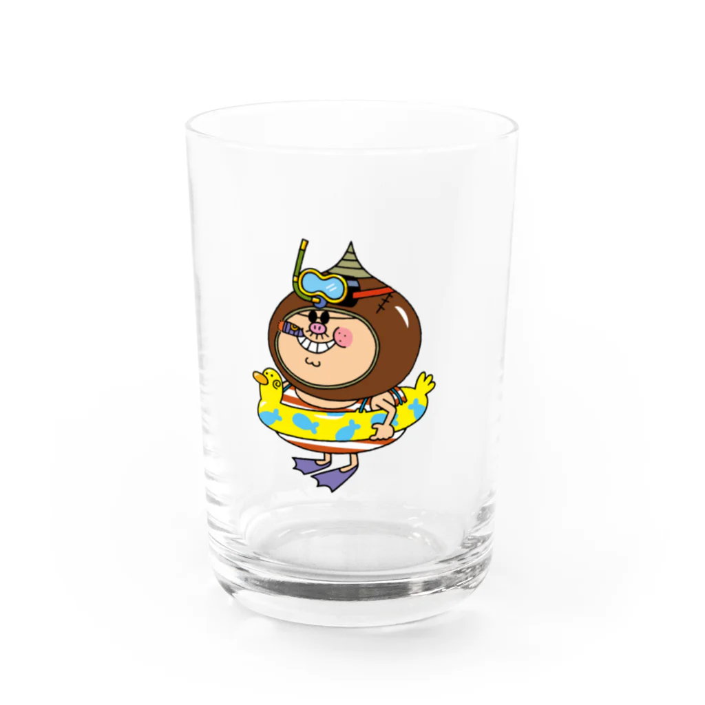 P-TOSHIのドン・グリアーノの夏休み Water Glass :front