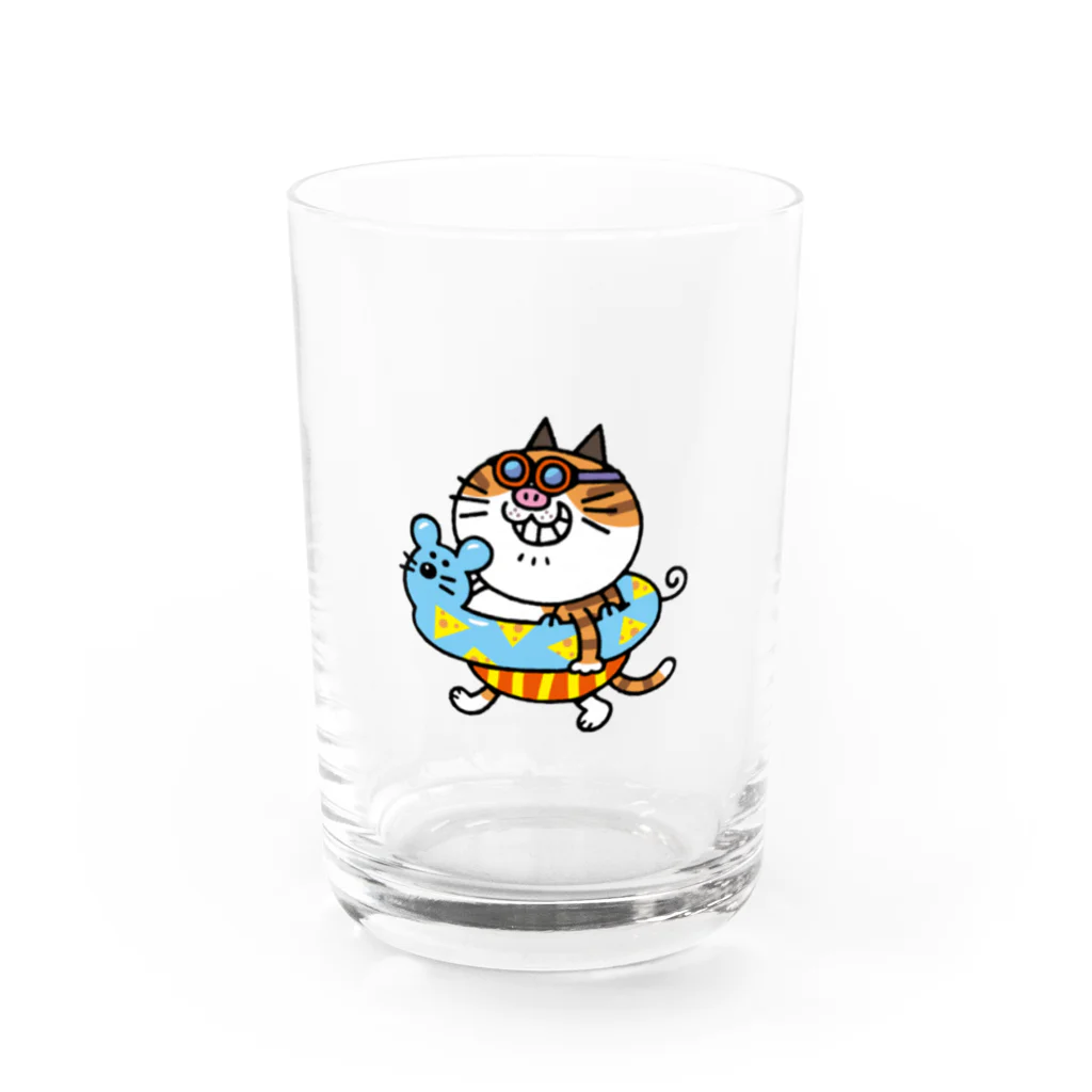 P-TOSHIのブッチャーの夏休み Water Glass :front