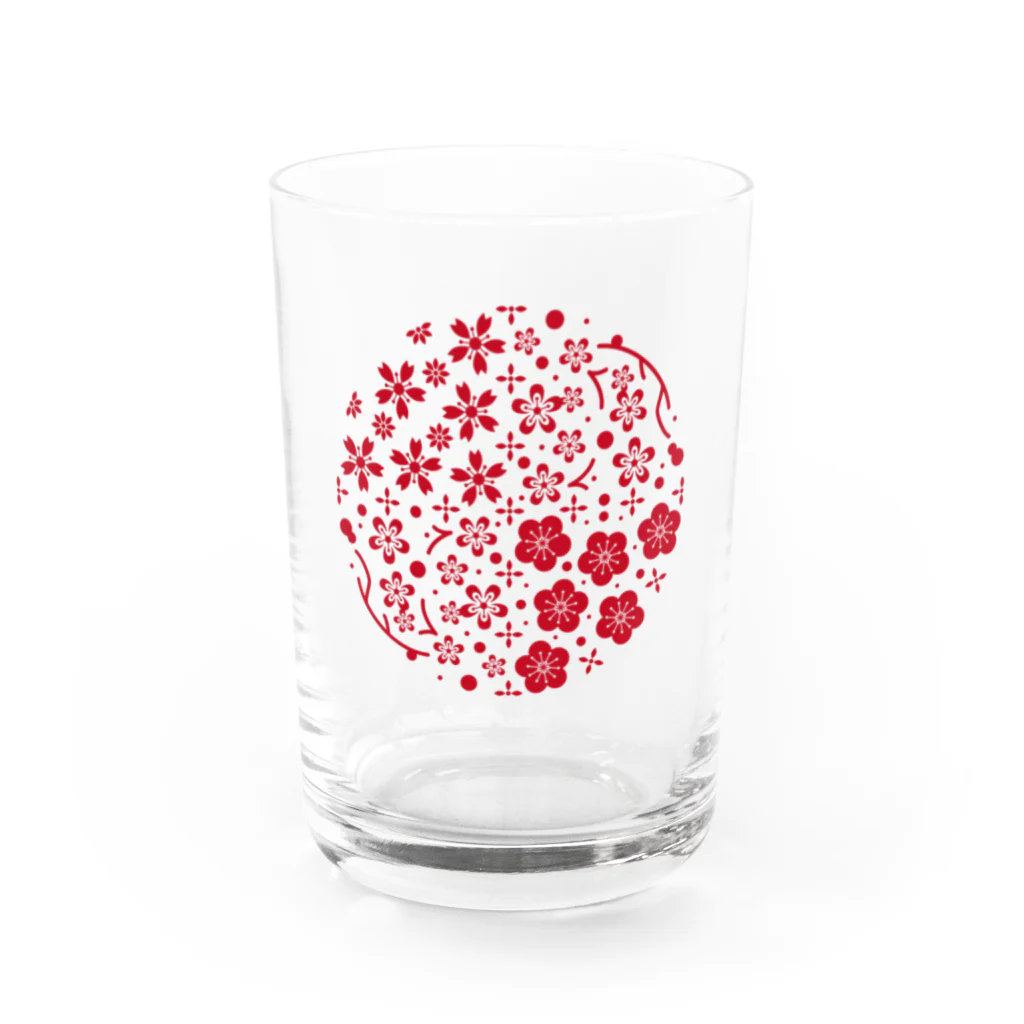ジャパニーズスタンダードの華丸・桜と梅 Water Glass :front