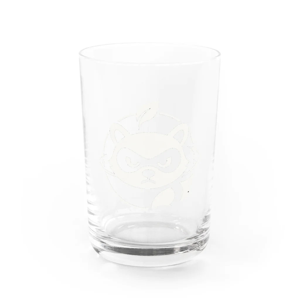 たぬきのエンブレム Water Glass :front