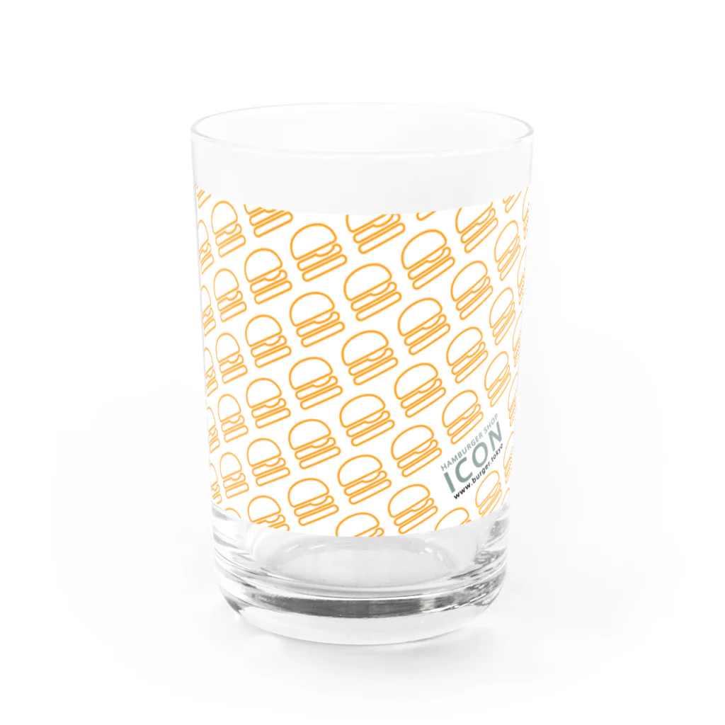ICONのICONロゴ Water Glass :front