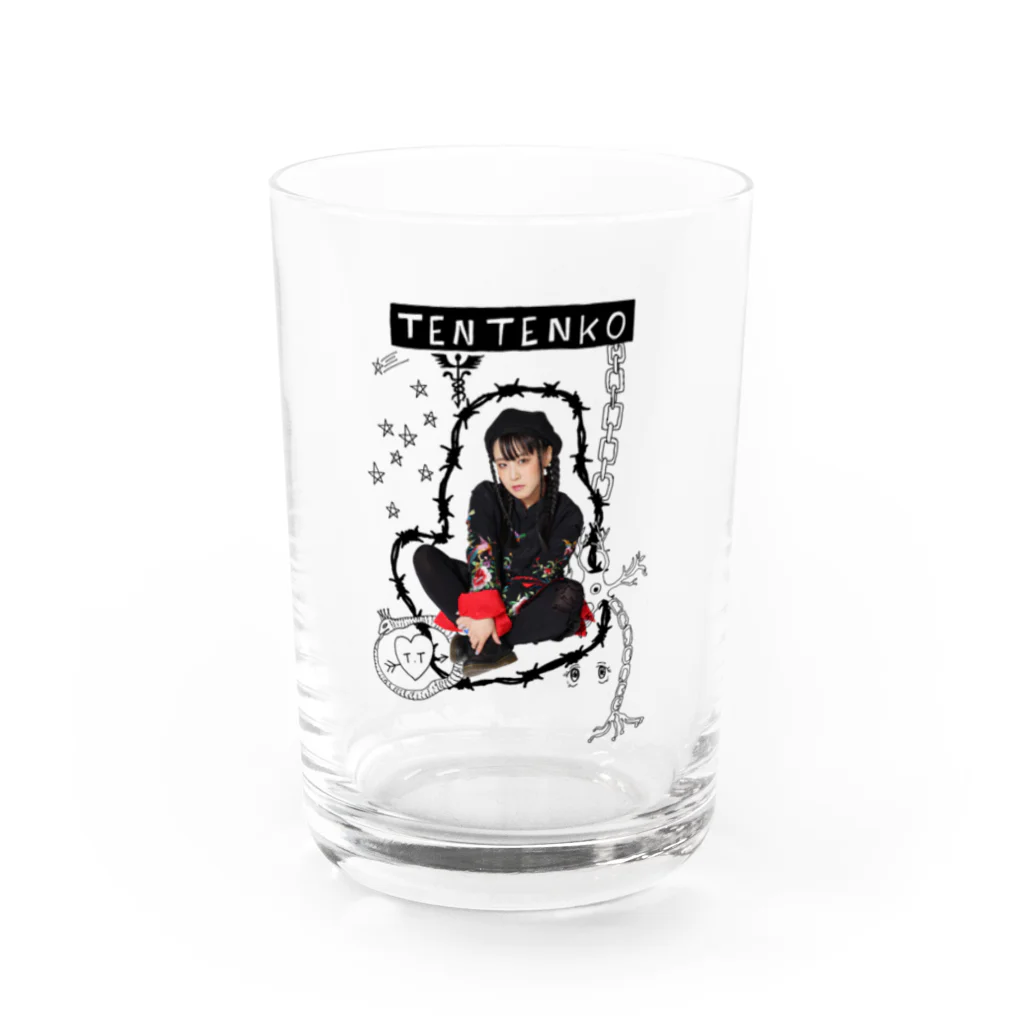 テンテン商店 in SUZURIのテンテンコ お絵かきシリーズ~☤交感神経☤~ Water Glass :front