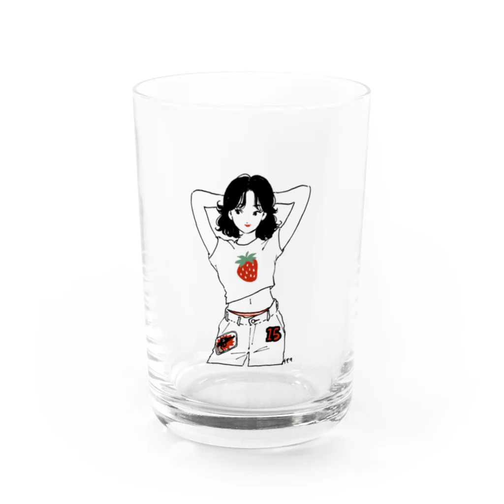 チヤキ CHAKIのいちご Water Glass :front