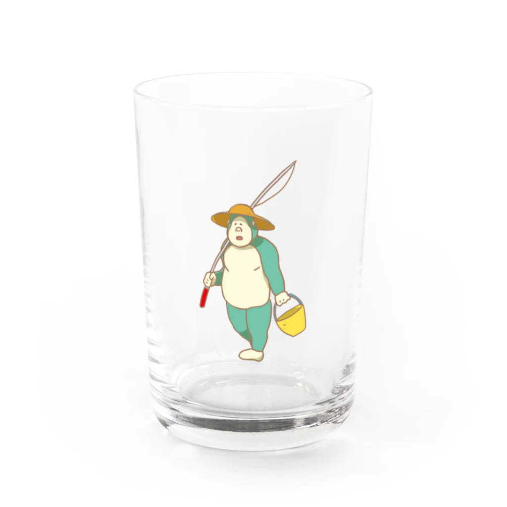 PoPoHouseのごりらのなつさん_魚釣り Water Glass :front