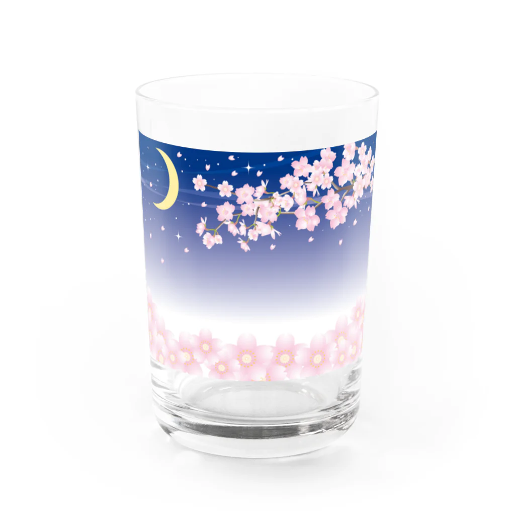 わたのはらの春の夜の Water Glass :front