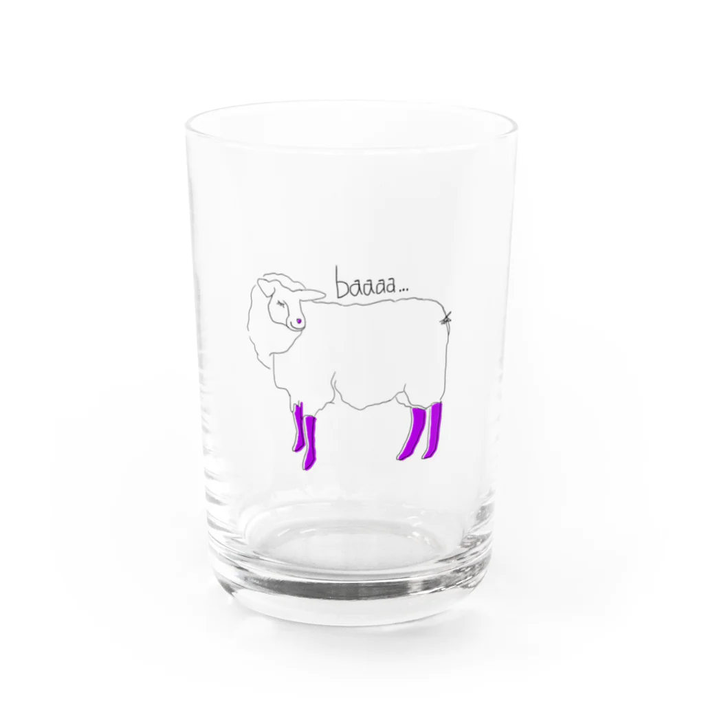 akのひつじ Water Glass :front