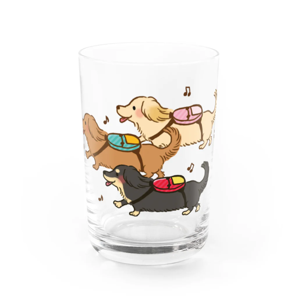 くろさわゆいのおでかけダックス Water Glass :front