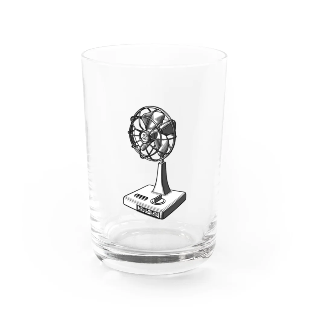 neoacoのElectric Fan 2019 ～スイタピーデンキ モノクロバージョン～ Water Glass :front