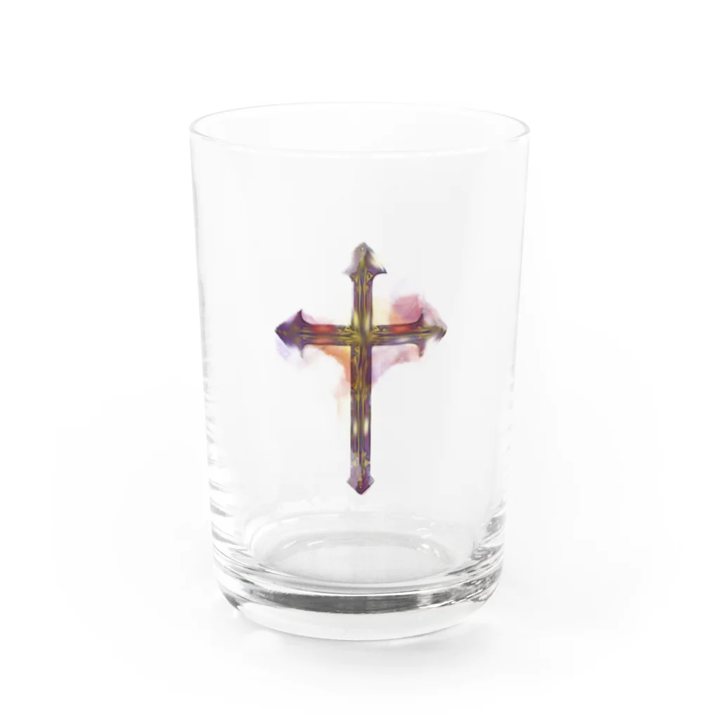 St.SKのcross Water Glass :front