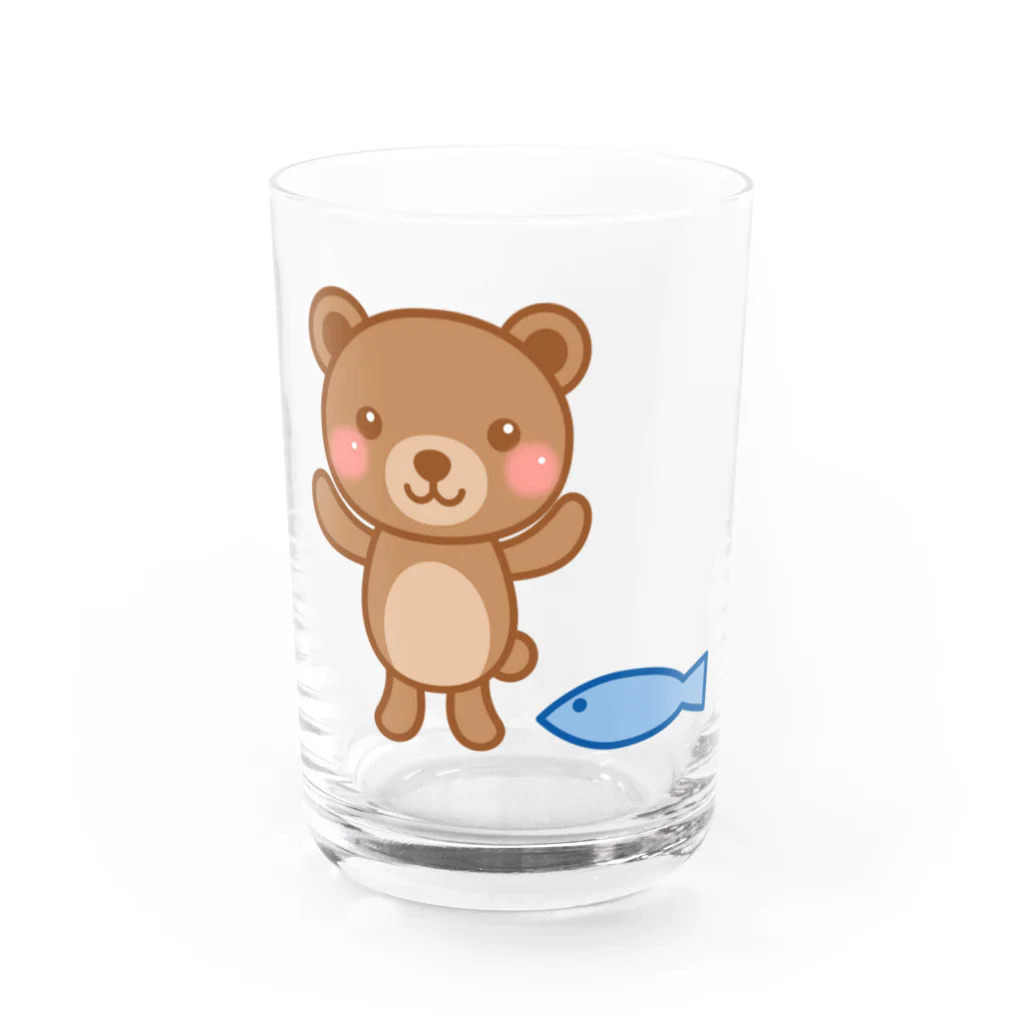 ゆっくまー(YouTube AokiCH)グッズ販売のゆっくまーグッズ Water Glass :front