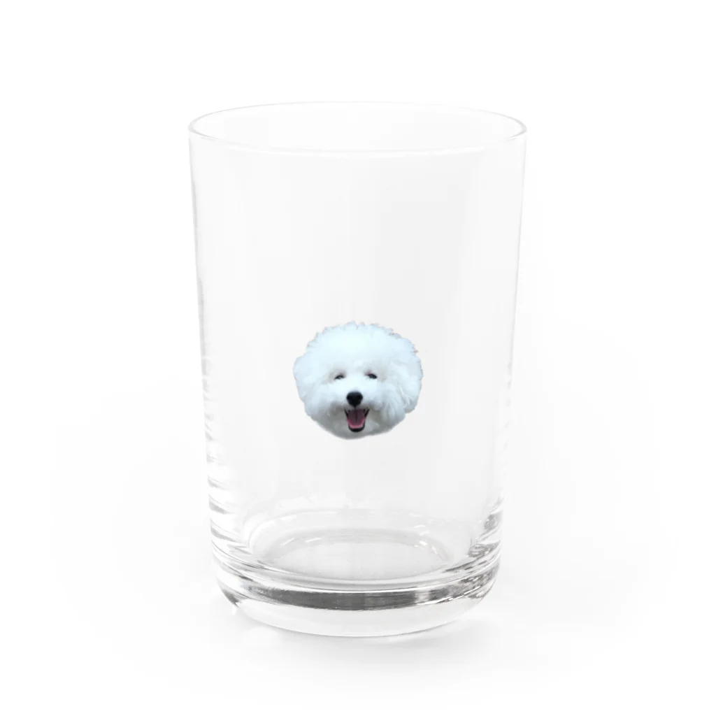 プーたまのにっこり犬 Water Glass :front