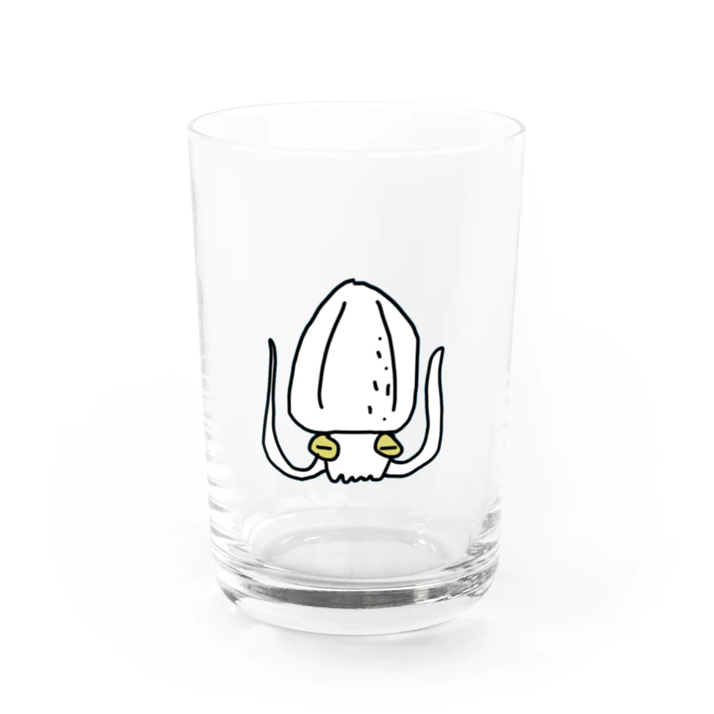 イカてゃのアオリイカ Water Glass :front