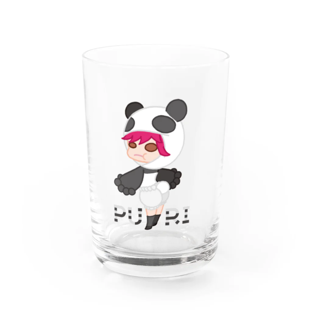 ウサネコのぷり☆パンダちゃん Water Glass :front