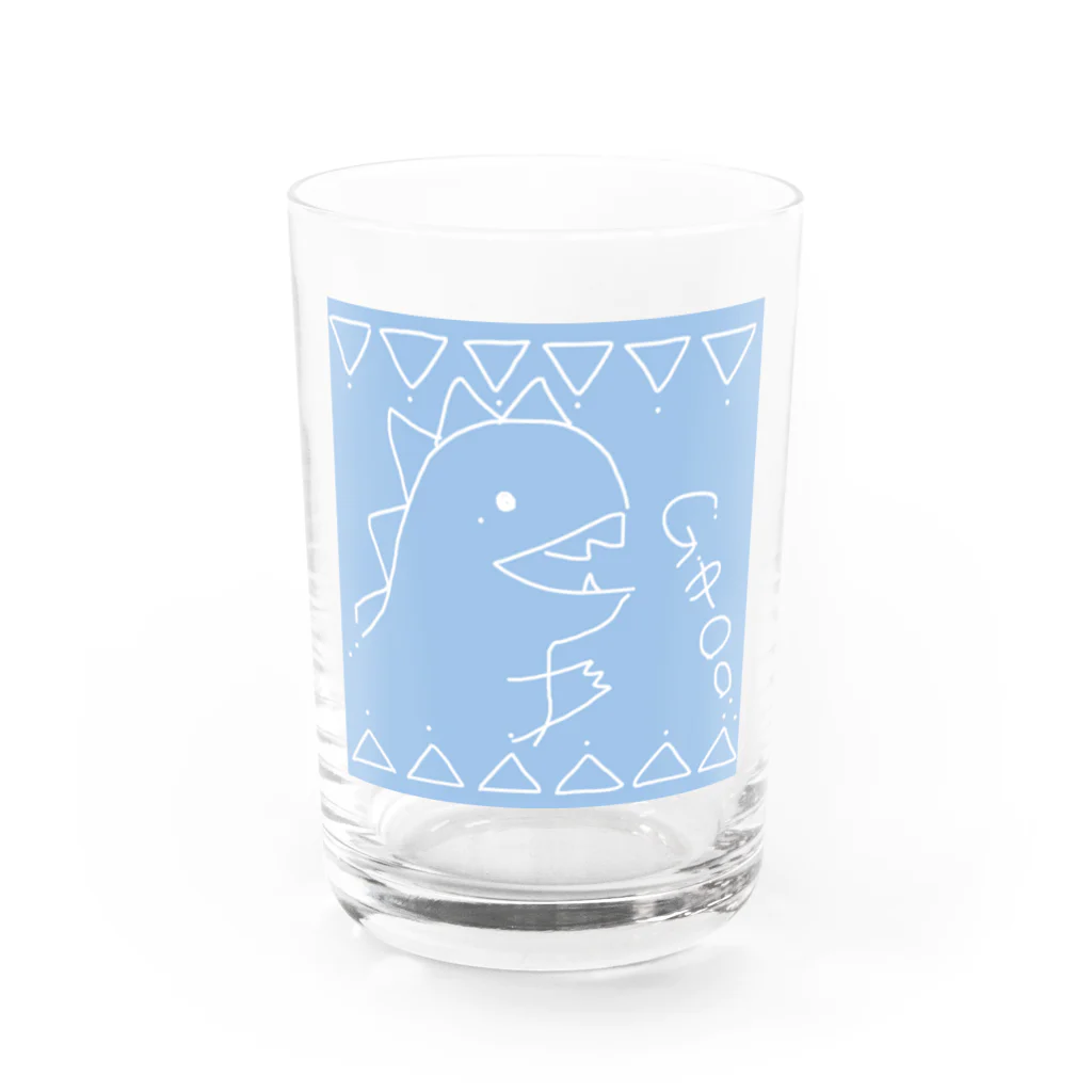 たやまあすか@シンガーソングライターのKAIJUU（ブルー） Water Glass :front